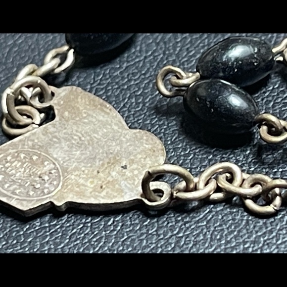 🌺 Vintage Rosary - Onyx Beads? 🌺 - Picture 8 of 16